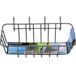 Crawford Gray Steel 4.1 in. Peggable Wire Basket 1 pk