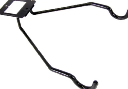 Crawford Lehigh 0.375 in. H X 0.375 in. W X 13.5 in. L Steel Bike Hanger