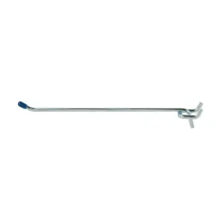 Crawford Silver Steel 8 in. Peg Hooks 2 pk