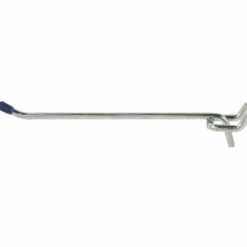 Crawford Silver Steel 8 in. Peg Hooks 2 pk