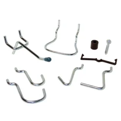 Crawford Silver Steel Peg Hooks 32 pk