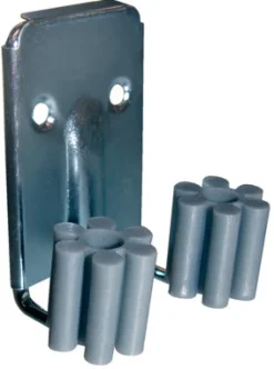 Crawford Vinyl Coated Gray Plastic/Steel Grip Clip 1/4 Frame x 0.2 L in.