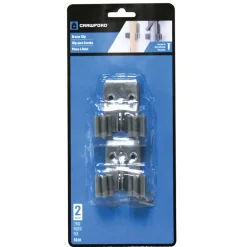 Crawford Vinyl Coated Gray Plastic/Steel Grip Clip 1/4 Frame x 0.2 L in.