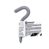 Crawford Vinyl Coated Gray Steel Small Storage Hook 30 lb. capacity 1 pk (Pack of 25)