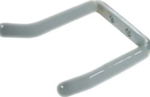 Crawford Vinyl Coated Gray Steel Small Storage Hook 5 lb. cap. 2 pk