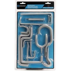 Crawford Vinyl Coated Gray Steel Assorted Home Hook Assortment Hook 20 pk