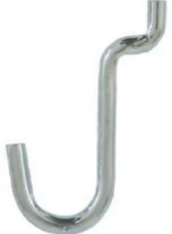 Crawford Zinc Plated Black/Silver Steel 0.5 in. Peg Hooks 8 pk