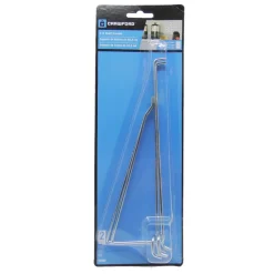 Crawford Zinc Plated Silver Steel 8 in. Peg Hook Shelf Bracket 2 pk