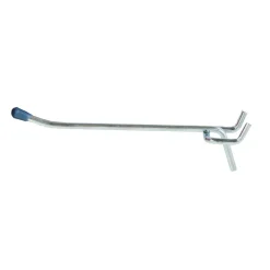 Crawford Zinc Plated Silver Steel 6 in. Peg Hooks 3 pk