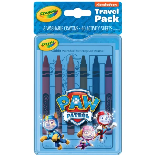 Crayola Paw Patrol Assorted Color Crayons and Activity Sheets 46 pk