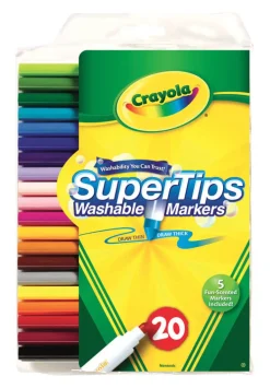 Crayola SuperTips Assorted Fine Tip Markers 20 pk