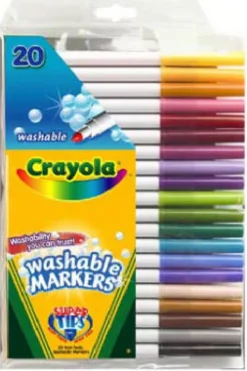 Crayola SuperTips Assorted Fine Tip Markers 20 pk