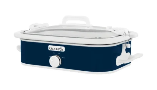 Crock Pot 3.5 qt. Blue Stoneware Casserole Slow Cooker