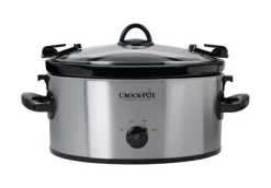 Crock Pot Cook and Carry 6 qt Silver Stainless Steel Slow Cooker