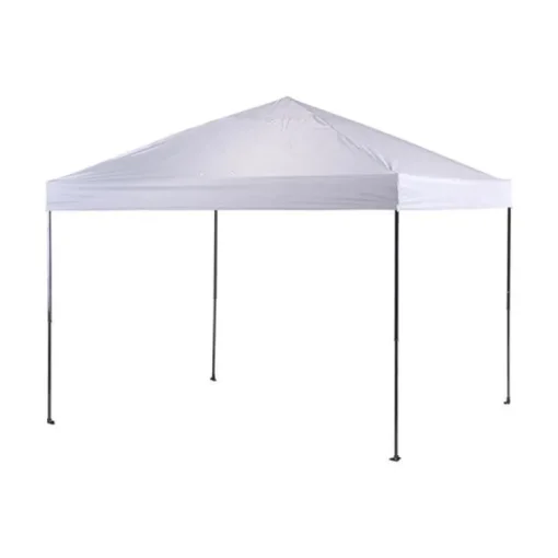 Crown Shade Polyester Gray/Black 4-Side Rain Proof One Touch Canopy 10 L x 10 W x 9.38 H ft.