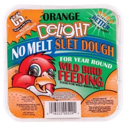 C&S CS12529 11.75 Oz Orange Delight No Melt Suet Dough Wild Bird Food (Pack of 12)