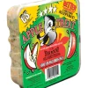 C&S Products Apple Treat Assorted Species Beef Suet Wild Bird Food 11.75 oz (Pack of 12)