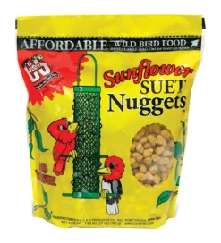 C&S Products Assorted Species Sunflower Suet Nuggets 27 oz (Pack of 6)