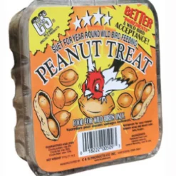 C&S Products Peanut Treat Assorted Species Wild Bird Food Beef Suet 11 oz. (Pack of 12)