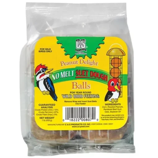 C&S Suet Balls All Wild Birds Peanut Dough 1.05 lb