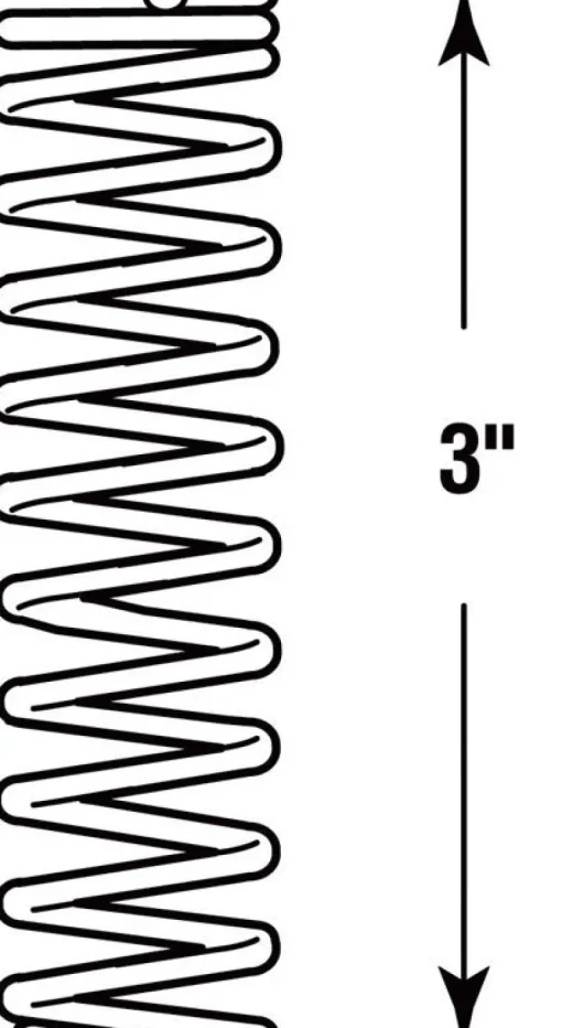CSC Prime-Line Steel Compression Spring 3 in. L x 1 in. D