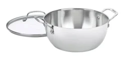 Cuisinart Chef's Classic Stainless Steel Pot 5.5 qt Silver