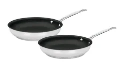 Cuisinart Chef's Classic Stainless Steel Skillet 9 & 11 in. Silver