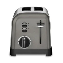 Cuisinart Silver Stainless Steel Polished Chrome 600W 2-Slot Toaster 8.27 H x 8 W x 11.26 D in.