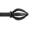 CURTAIN ROD BLACK 120"L