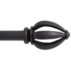 CURTAIN ROD BLACK 120"L