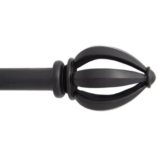 CURTAIN ROD BLACK 120"L
