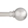 CURTAIN ROD SILVER 120"L