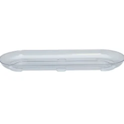 Curtis Wagner Plastics 1.25 in. H X 5 in. W X 14 in. D Plastic Centerpiece Plant Tray Clear (Pack of 25)
