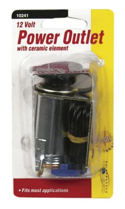 Custom Accessories 12 V Black Auxiliary Power Outlet For Universal 1 pk