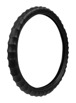 Custom Accessories Black Steering Wheel Cover For Fits 14-1/2 inch To 15-1/2 inch 1 pk