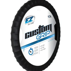 Custom Accessories Black Steering Wheel Cover For Fits 14-1/2 inch To 15-1/2 inch 1 pk