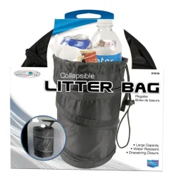 Custom Accessories Black Collapsible Trash-It Bag For Universally fits all vehicles 1 pk