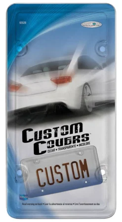Custom Accessories Clear Acrylic License Plate Protector
