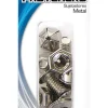 Custom Accessories Silver Metal License Plate Fasteners