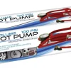Custom Accessories Steel Red 100 PSI Foot Pump 10 L in. for Bicycle Tires/Inflate Balls