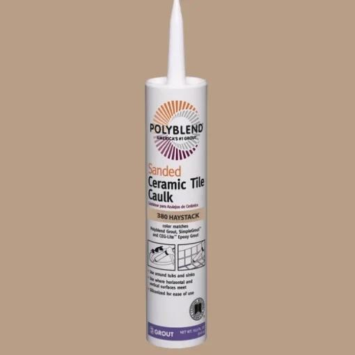Custom Building Products Polyblend Snow White Siliconized Acrylic Tile Caulk 10.5 oz