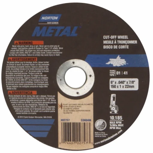 CUTOFF WHEEL 6X.040X7/8