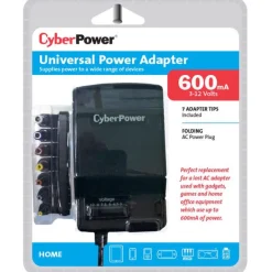 CyberPower 22 AWG 3-12 V 2.3 in. L Power Adapter