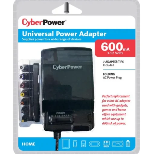 CyberPower 22 AWG 3-12 V 2.3 in. L Power Adapter