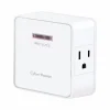 CyberPower Home Office 0 ft. L 2 outlets Wall Tap White 1500 J