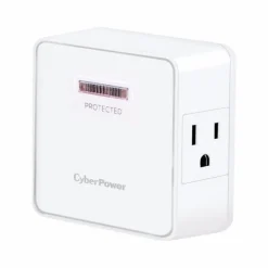 CyberPower Home Office 0 ft. L 2 outlets Wall Tap White 1500 J