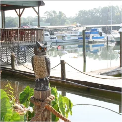 Dalen Scarecrow Rotating-Head Owl Animal Repellent Decoy For All Pests