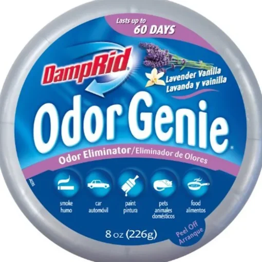 DampRid Odor Genie Lavender Vanilla Scent Odor Eliminator 8 oz. Solid (Pack of 6)