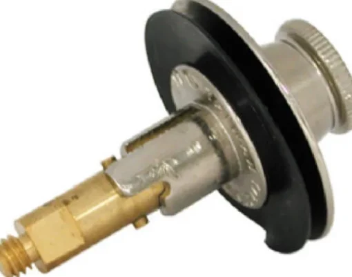 Danco 2 in. Brushed Nickel Brass Lift Plug and Drain