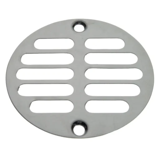 Danco 3-3/8 in. Chrome Round Brass Floor Drain Strainer